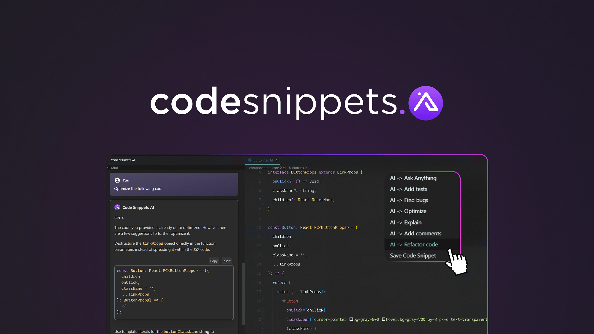 Code Snippets AI – Debug and share code in seconds