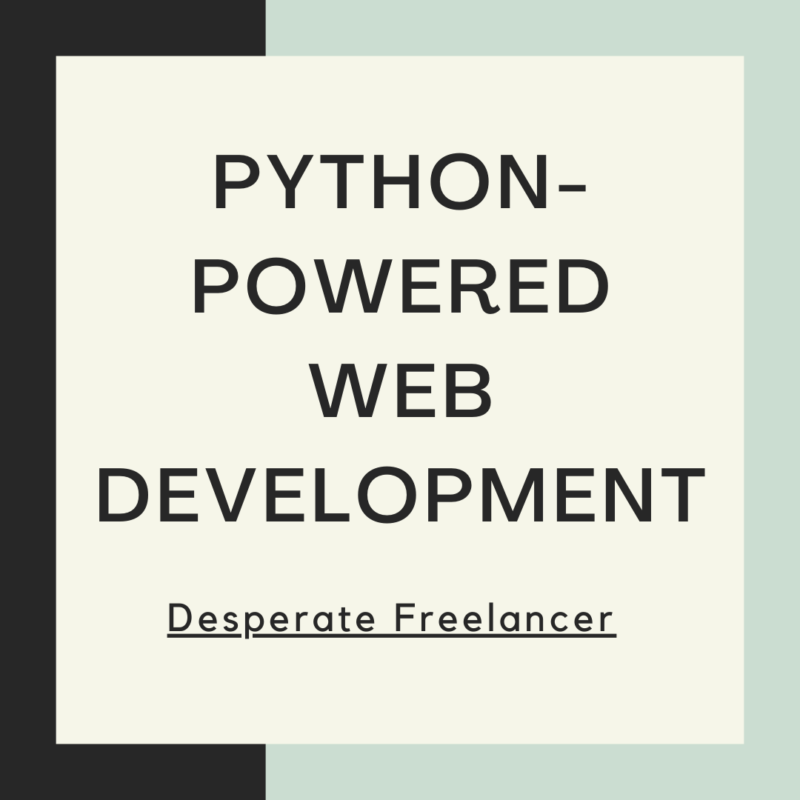 Coding Websites in Python